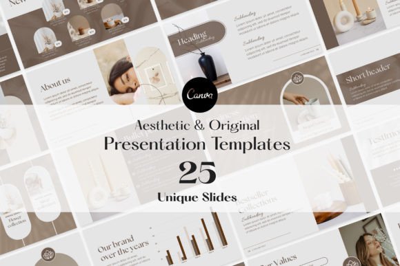 Elevate Your Slides with Aesthetic Brown Presentation Templates