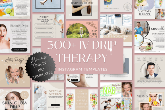 IV Drip Instagram Templates: Your Aesthetic Oasis