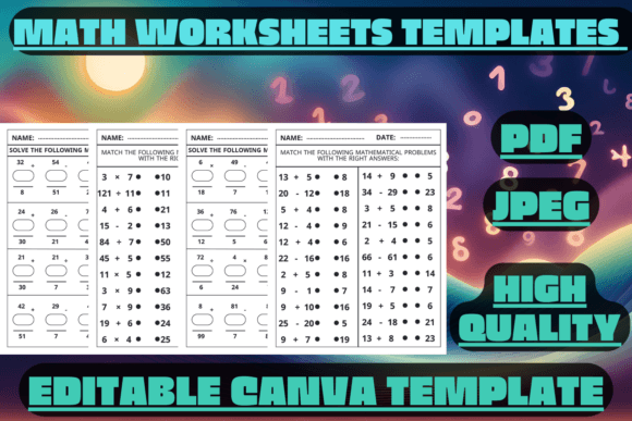 Math Worksheets Templates: Essential Practice for Grades 2 & 3
