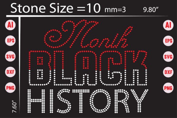 Month Black History Rhinestone Templates: Celebrate with Sparkle