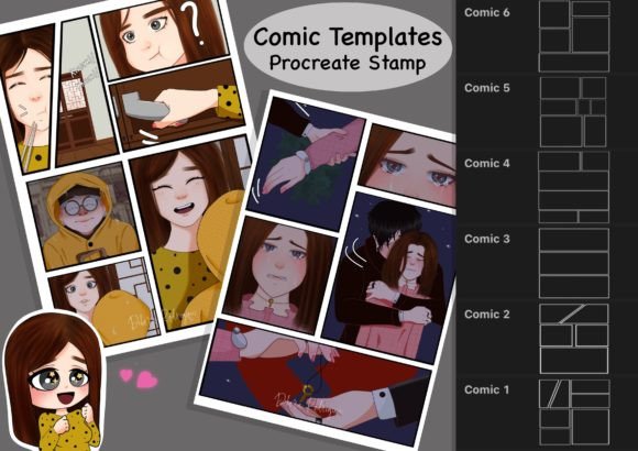 Procreate Brushset Stamp Comic Templates: Your Digital Studio Kit
