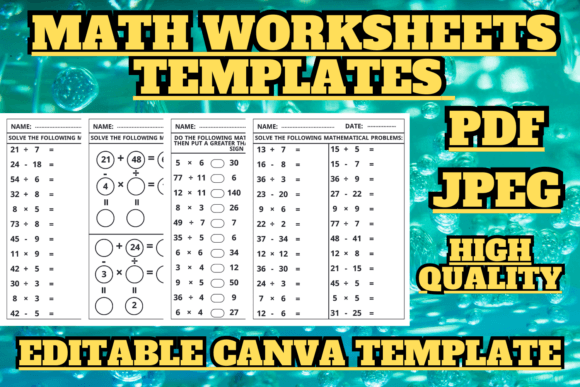 Smart Solutions for Young Learners: Math Worksheets Templates
