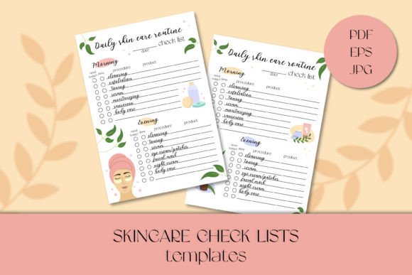 Streamline Your Glow: Skincare Daily Checklist Templates
